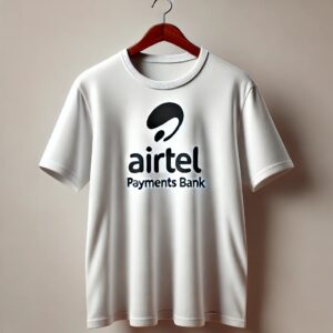 Airtel Payment Bank T-Shirt Round-Neck, Black