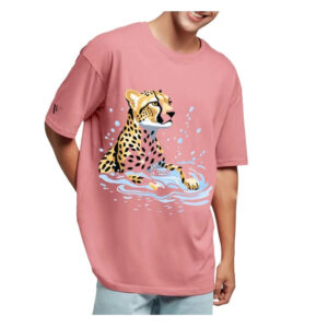 Stylish Cheetah Print Oversized T-Shirt | Dipmart