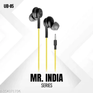 Ubon Tune King Champ Earphone UB-85 In-Ear Wired Headset (Yellow, In the Ear)