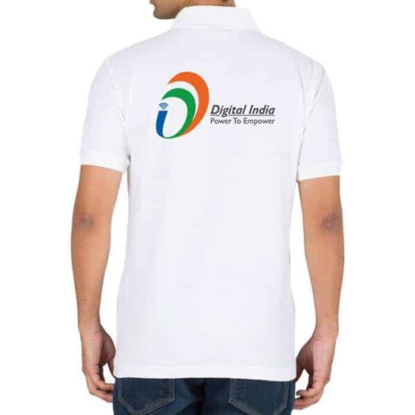 CSC Digital India Collar T Shirt - Image 2