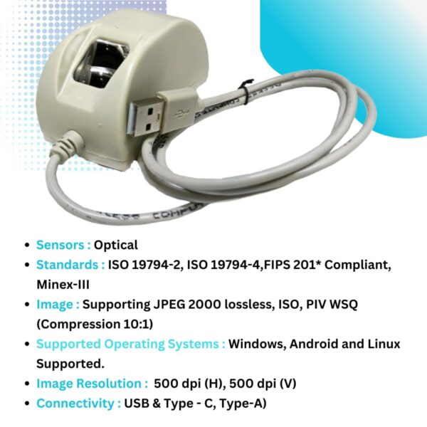 Startek FM220U L1 Biometric Fingerprint Scanner with RD - Image 5