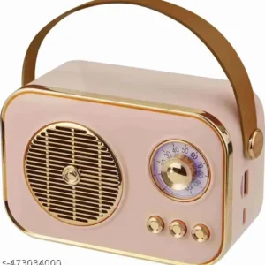 Bluetooth Speaker Wireless Mini Speaker,Outdoor Bluetooth Speaker with Crystal Clear Stereo Sound Rich Bass, Retro Portable Speaker