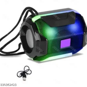 Stylish A005-Black Bluetooth Speaker with Data Cable with Super bass Bluetooth Speaker for All Smartphones Hanging Music Speaker