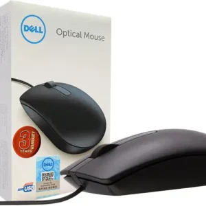 DELL MS-116 Wired Ambidextrous Optical Mouse (USB 3.0, USB 2.0, Black)