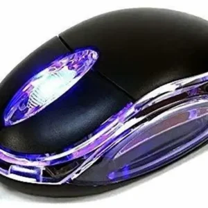 Glink GLM09 Wired Optical Mouse (USB 2.0, Black)