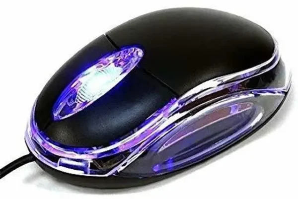Glink GLM09 Wired Optical Mouse (USB 2.0, Black)